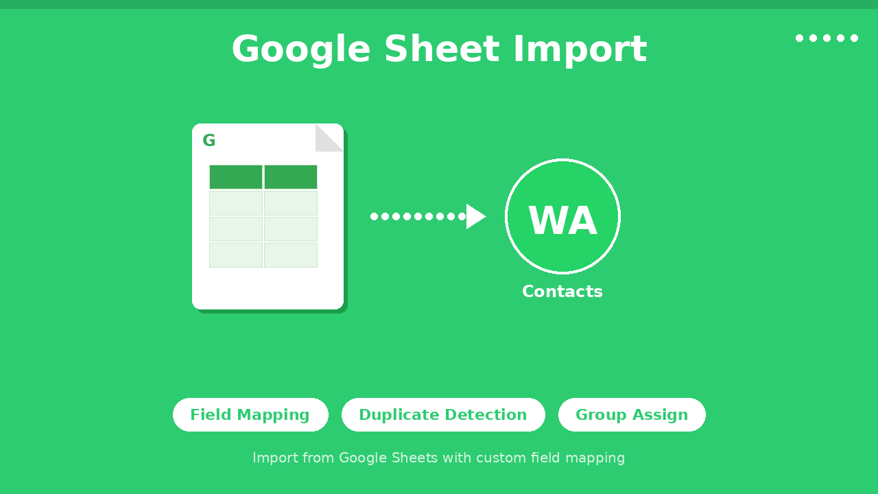 Google Sheet Import - WhatsApp Official Api Addon