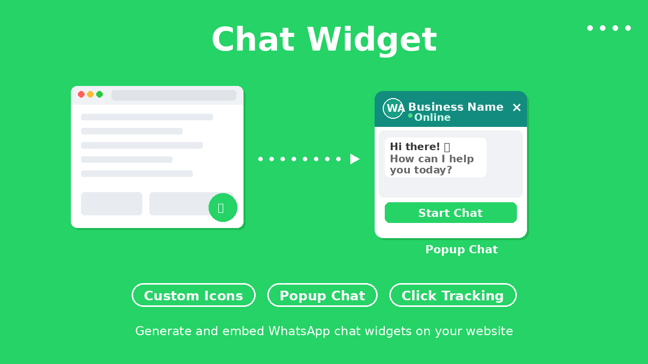 Web Chat Widget - WhatsApp Official Api Addon