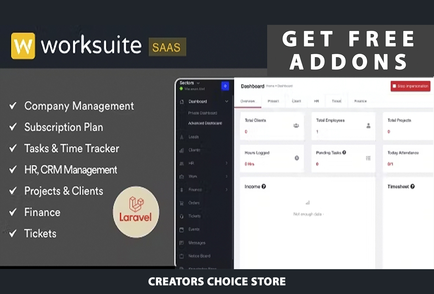Worksuite Saas - Project Management System